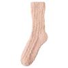 Calcetines de mujer para parejas, de forro polar coral, para otoño e invierno, gruesos y cálidos, para dormir en casa, de felpa, con forma de luna.