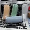 Estuche para Gafas de Marco Sencillo Color Caramelo, Portátil, Fresco y Ligero, con Portatarjetas Blanco y Agujero para Colgar