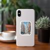 50 adesivos de grafite com atmosfera urbana minimalista transfronteiriça, copo de água, celular, adesivos decorativos à prova d'água, adesivos de vento da cidade