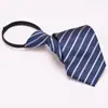 Corbata formal de negocios con cremallera para hombre, estilo coreano, profesional, decorativa, sin nudo, azul, negro y rojo, fácil de poner y quitar.