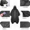 Capa tres en uno con toldo para comercio exterior, impermeable tipo poncho para adulto, para senderismo al aire libre, poliéster, poncho multifuncional transfronterizo