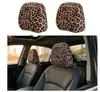 Série Estampa de Leopardo Temu Padrão Impresso Capa Protetora para Encosto de Cabeça de Carro Decoração de Interior de Carro da Moda Capa de Almofada para Carro