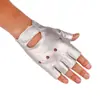 Guantes de Medio Dedo para Baile Estilo Coreano para Hombre Rendimiento Hip-Hop Club Nocturno Bar Guantes Personalizados de Medio Dedo para Motocicleta Estilo Verano