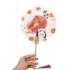 Panda de Frutas Papel de Abanico Caligráfico Creativo Atracción Turística Estilo Antiguo Fotografía Tendencia Nacional Abanico Souvenir Cultural y Creativo
