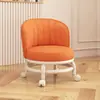 Silla Giratoria con Respaldo, Taburete Pequeño con Ruedas, Taburete Bajo, Silla Móvil, Banco Pequeño, Zapatero Giratorio para Apartamentos de Alquiler