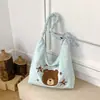 Bolsa Transversal Estilo Preguiçoso Feminina 2026 Nova Moda Outono Bolso de Ombro de Bolinhas Bolsa Tote de Grande Capacidade para o Dia a Dia