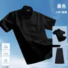 Modelo 2025 Ropa de Trabajo de Chef Manga Corta Delgada Transpirable Verano Seda de Hielo Catering Hotel Chef Ropa para Hombres
