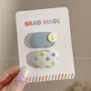 Flequillo de Lunares para Niñas Pinza Bb Estilo Coreano Dulce Versátil Pasador para Niñas Ovalado Color Caramelo Pinza Lateral para el Cabello Accesorio para el Cabello