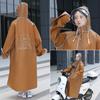 Impermeable Largo para Mujer, a Prueba de Tormentas de Cuerpo Completo, para Patinetas Eléctricas, de una Persona, de una Pieza, Poncho de Lluvia para Adultos, Impermeable y Transpirable