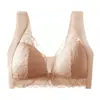 Nuevo Estilo Sujetador Cómodo de Encaje con Cierre Frontal Ajustable Push-Up que Levanta y Soporta los Pechos Laterales, Previene la Flacidez y No Tiene Varillas para Mujeres