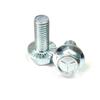 Tornillos de Brida Hexagonales Grado 5 Hechos en América, Tornillos de Brida de Acero al Carbono de Alta Resistencia, Zinc Azul y Blanco, Tornillos de Brida Estándar Americano 1/2