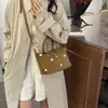 Bolso nuevo de gamuza con lunares para el otoño, estilo simple, adecuado para ir al trabajo, bolso tipo almohada para el hombro y la axila