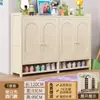 Zapatero con puerta para entrada de casa, zapatero multicapa para recibidor, pasillo, nuevo modelo 2026, almacenamiento integrado simple, montado en la pared