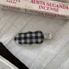Grampo de Cabelo Xadrez Colorido Doce Estilo Coreano Sem Costura para Mulheres, Grampo Lateral Versátil de Verão para Uso Diário e Lavagem do Rosto