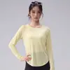 Conjunto de Yoga Leve com Gola Redonda para Mulheres Cobertura Solta Disfarça Imperfeições Emagrecimento Respirável Fitness Corrida Treinamento Exercício Diário Yoga