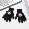Luvas Infantis para Outono e Inverno, Forradas com Fleece, Quentes, à Prova de Vento, Design Fofo de Ovo de Desenho Animado, Adequadas para Crianças em Idade Escolar, Proteção contra Frio e Geada ao Ar Livre, Alunos do Ensino Fundamental