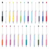 Nova Caneta Esferográfica com Contas de Strass de Cristal DIY, Caneta Esferográfica Fofa com Contas Giratórias Multicores, Desconto para Grandes Quantidades