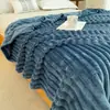 Manta de Piel de Conejo, Manta de Franela, Manta Gruesa de Coral Fleece, Manta para Siesta en la Oficina, Manta para Aire Acondicionado, Manta para Aire Acondicionado de Oficina