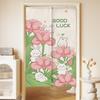 Cortina Divertida de Desenho Animado para Porta de Quarto Cortina Meia para Divisória de Cozinha Cortina de Privacidade para Banheiro e Vaso Sanitário Cortina Sem Furos