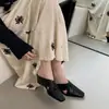 Sandalias Retro Tejidas Caladas de Punta Cerrada para Mujer, Chanclas de Cuña Deslizables de Punta Cuadrada, Primavera/Verano 2026