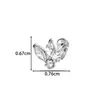 Nuevo Modelo de Henson Acero Inoxidable Puro Incrustado de Circonita Versión Extendida Rosca Interna Tornillo Perno para Cartílago de la Oreja Perno para Labio Joyería para Piercing
