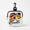 Cartera de Monedas Impresa para la Copa Mundial 2026 Bolsa de Almacenamiento para Cable de Datos y Auriculares con Llavero de Hebilla Bolsa de Almacenamiento