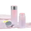 Garrafa Selada Plástica para Armazenamento de Pet 100-250ml Diâmetro Grande Transparente Redonda Pote para Embalagem de Alimentos e Chá para Saúde