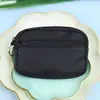 Mini Porta-Moedas de Nylon Impermeável, Porta-Identidade de Dois Compartimentos Pendurável, Porta-Moedas Portátil, Porta-Cartões de Mão