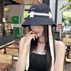 Chapéu de Sol para Viagem de Verão Chapéu de Pescador de Algodão de Aba Larga Chapéu Bacia Masculino e Feminino Estilo Acampamento ao Ar Livre Alpinismo Chapéu de Sol com Etiqueta de Metal