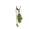 Colgante de Uva Verde con Cuentas, Creativo y Único Estilo Bosque Pequeño Fresco Tejido Colgante de Mochila Llavero Accesorio