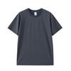 Camiseta de Manga Corta de Secado Rápido para Hombre, Sensación de Hielo 7A Antibacteriana, Protector Solar, Transpirable, Top Deportivo, Color Sólido, Camiseta Básica de Verano de Manga Media