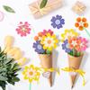 Cartões Manuscritos para o Dia das Mães 2026 Transfronteiriços Cartões de Cumprimento de Gratidão para o Dia do Professor Design de Flores Perfumadas Conjunto de 24 Cartões