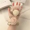 Anillo para el Pelo de Malla Súper Hada Rosa Intestino Grueso Cuerda para el Cabello de Chica de Alto Sentido Cuerda para el Cabello de Cola de Caballo Alta Accesorios para el Cabello