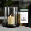 Portavelas de vidrio estilo europeo directo de fábrica vela vela luz cena comida occidental adornos decorativos portavelas creativo vela hogar