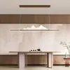 Nuevo Candil de Restaurante Estilo Chino Larga Madera Grano Estilo Chino Zen Simple Barra Estudio Paisaje Sala de Té Mesa de Té Lámparas
