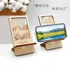Soporte para Teléfono Móvil Tallado en Madera Personalizado, Tendencia Nacional Regalos Culturales y Creativos, Artesanías de Madera, Recuerdos de Viaje, Souvenirs