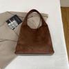 Bolso Grande Relajante para Mujer 2025 Nuevo Otoño Bolso de Hombro para el Trabajo Bolso Tote Cubo de Gamuza