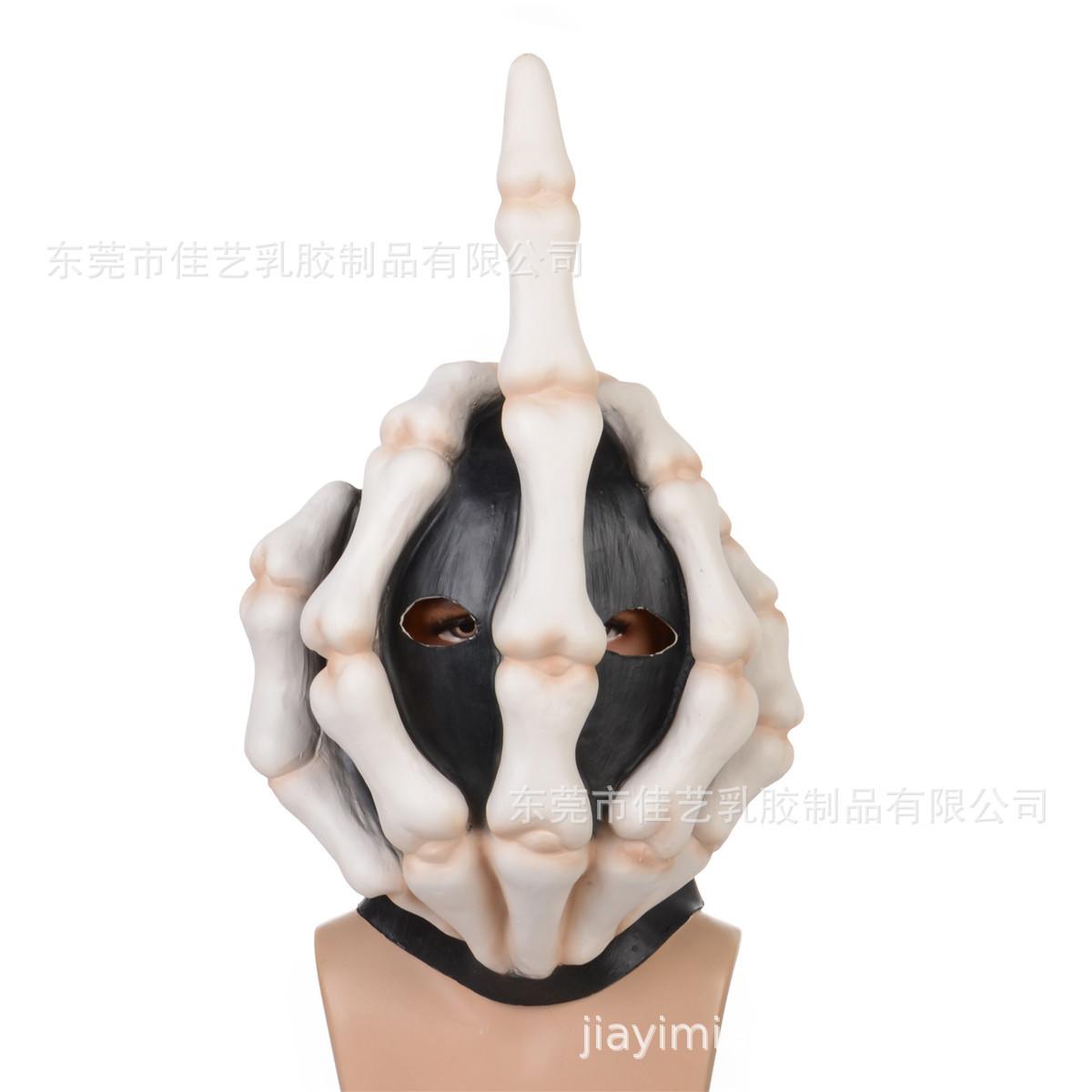 骷髅中指面具1