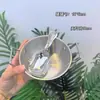 Tazón de Fideos Instantáneos Estilo Coreano, Tazón Grande de Acero Inoxidable 304 con Tapa, Tazón Doble Asa para Ramen para el Hogar, Tazón Especial para Sopa de Fideos Caracol, Corea