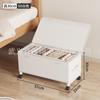 Cesta de Almacenamiento Debajo de la Cama Artefacto para Alquiler de Dormitorio con Ruedas Transparente a Prueba de Polvo Almacenamiento Doméstico Caja de Almacenamiento de Ropa