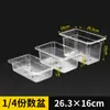 Bandejas Transparentes de Porção de Grau Alimentício com Tampas para Exibição em Feiras, Bandejas de Ingredientes, Recipientes para Condimentos, Vitrines, Caixas, Caixas para Exibição de Picles e Pratos de Comida