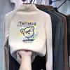 Camiseta interior de manga larga estilo caricatura para niños, nueva colección primavera/otoño/invierno, con forro polar, top térmico de manga larga para niños mayores