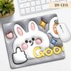 Lindo Mouse Pad Antideslizante de Conejo al por Mayor Estilo de Expansión de Dibujos Animados Almohadilla de Escritorio Pequeña Engrosada Almohadilla para Teclado de Computadora Proporcionada Especialmente