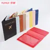 Portadocumentos de Cuero Seleccionado Cuidadosamente para Viajes Transfronterizos, Protector Multifuncional de Pasaporte, Estuche de Cuero de Color Sólido para Almacenamiento de Documentos