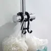 Utensilios de Almacenamiento para Baño Gancho Multifuncional Soporte para Teléfono Móvil Zapatero Estante Deslizante sin Taladro para Toallas Gancho Universal