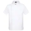 Roupa de Trabalho de Chef de Verão, Manga Curta, Fina, Respirável, Roupa de Trabalho de Seda de Gelo para Restaurantes de Catering, Hotéis e Cozinhas, Roupa Masculina