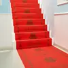 Suprimentos de Casamento TNT Estampado Tapete Vermelho Descartável Escadas Degrau a Degrau de Casamento Abertura Celebração de Casamento