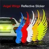Pegatinas Reflectantes para Coche, Pegatinas de Cuerpo de Alas de Ángel, Pegatinas Decorativas para Cubrir Rayones, Alas Personalizadas, Pegatinas de Advertencia Reflectantes Fuertes