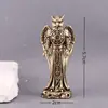 Adorno de Búho de Latón Completo, Mascota Creativa Vintage para Té, Manualidad Decorativa de Escritorio, Figura Metálica Estilo Mago