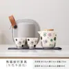 Conjunto de Chá Panda Kung Fu Creme Conjunto de Xícaras de Chá Conjunto de Chá Portátil para Viagem Xícaras de Chá Acampamento Bule de Chá Rápido Cliente Exterior